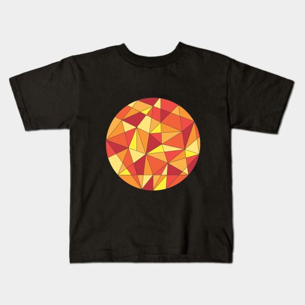 Geometric sun Kids T-Shirt by JJtravel